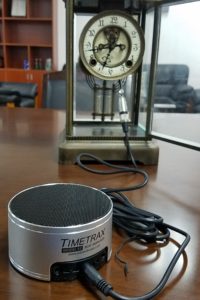 timetrax timer used on a tall case grandfather clock