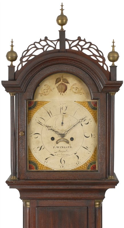 Frederick Wingate Augusta Maine Tall Clock | Adams Brown Co., Antique ...