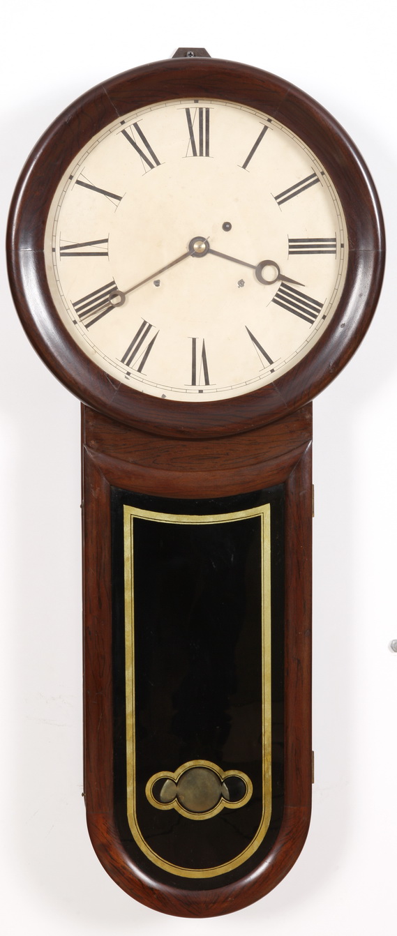 Hatch Rosewood Keyhole Weight Driven Regulator Clock North Attleboro ...